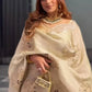 Embroidered Chinnon Silk Palazzo Suit Set