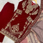Maroon Cording Diamond Kurta