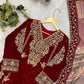 Maroon Cording Diamond Kurta