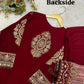 Maroon Cording Diamond Kurta