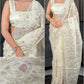 Turkish Rose Organza Saree