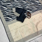 Zebra Print Zari Border Saree