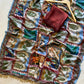 Steel Blue Kalamkari Print Saree