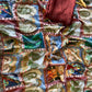 Steel Blue Kalamkari Print Saree