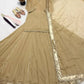 Champagne Beaded Silk Lehenga