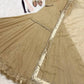 Champagne Beaded Silk Lehenga