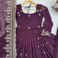 Embroidered Faux Georgette Anarkali Set with Dupatta