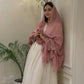 Ivory Lotus Embroidered Anarkali