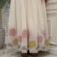 Ivory Lotus Embroidered Anarkali