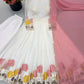 Ivory Lotus Embroidered Anarkali