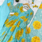 Soft Organza Silk Floral Anarkali Set with Gota Patti Dupatta