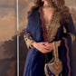 Navy Tribal Embroidered Sharara