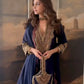 Navy Tribal Embroidered Sharara