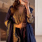 Navy Tribal Embroidered Sharara