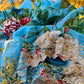 Blue Floral Print Saree