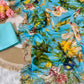 Blue Floral Print Saree
