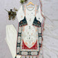 Ivory Sequin Applique Kaftan Set
