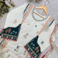 Ivory Sequin Applique Kaftan Set