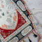 Ivory Sequin Applique Kaftan Set