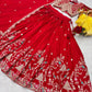 Embroidered Vichitra Silk Lehenga Choli Set for Wedding and Festive Wear