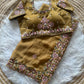 Khadi Moss Silk Embroidery Saree Set