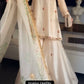 Ivory Zari Embroidered Palazzo Suit