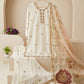 Ivory Zari Embroidered Palazzo Suit