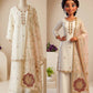 Ivory Zari Embroidered Palazzo Suit