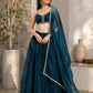 Pearl Trim Organza Lehenga Set