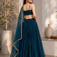 Pearl Trim Organza Lehenga Set