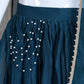 Pearl Trim Organza Lehenga Set