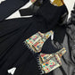 Black Printed Koti Anarkali Gown