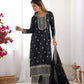 Pure Chinon Silk Embroidered Suit Set with Lace Dupatta