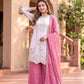 Embroidered Georgette Palazzo Suit for Festive and Wedding Occasions