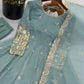 Sage Sequin Embroidered Anarkali