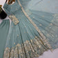 Sage Sequin Embroidered Anarkali