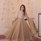 Sequin Bead Umbrella Anarkali Gown
