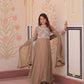 Sequin Bead Umbrella Anarkali Gown