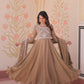 Sequin Bead Umbrella Anarkali Gown
