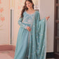 Sequin Bead Umbrella Anarkali Gown