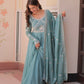 Sequin Bead Umbrella Anarkali Gown