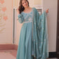Sequin Bead Umbrella Anarkali Gown