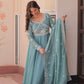 Sequin Bead Umbrella Anarkali Gown