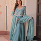 Sequin Bead Umbrella Anarkali Gown