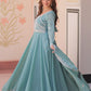 Sequin Bead Umbrella Anarkali Gown