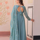 Sequin Bead Umbrella Anarkali Gown