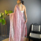 Sequin Scroll Embroidered Saree