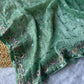 Sequin Scroll Embroidered Saree