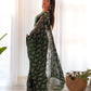 Sequin Green Embroidered Saree