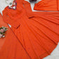 Yellow Floral Dot Anarkali